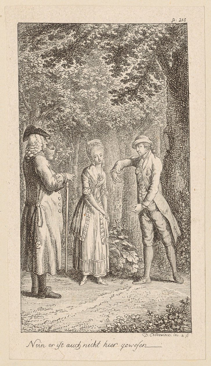 Father Surprises Him with Minchen in the Grove by Daniel Nikolaus Chodowiecki