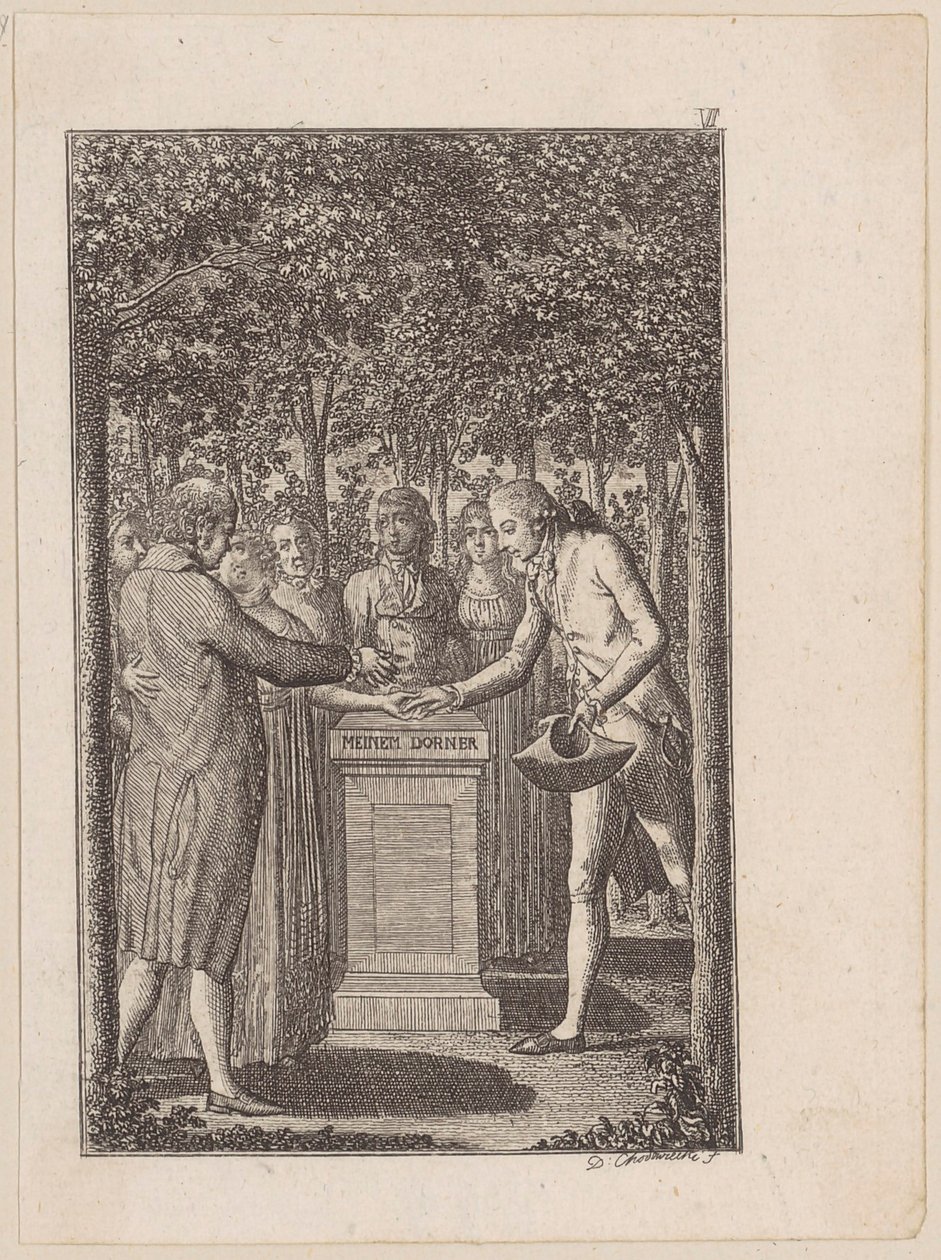 Engagement, Sheet 6 from the Story "The Offering" by Daniel Nikolaus Chodowiecki