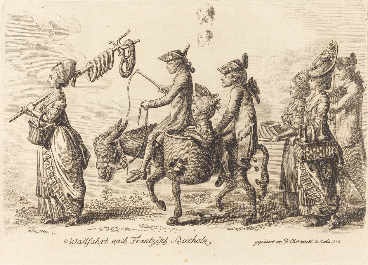 Pilgrimage to French Bucholz by Daniel Nikolaus Chodowiecki