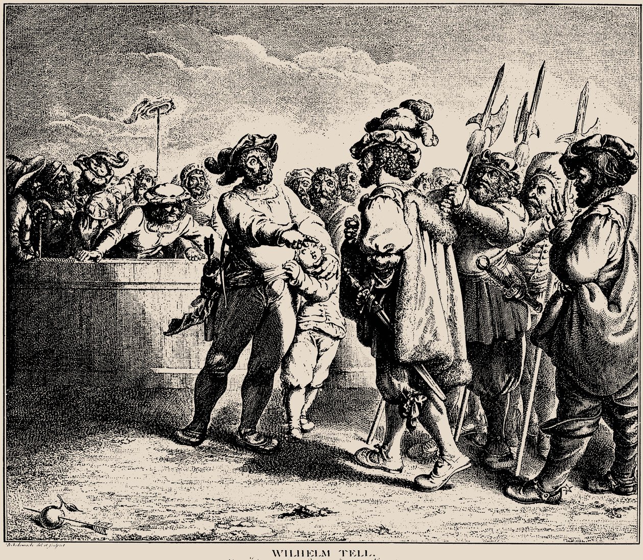 Wilhelm Tell by Daniel Nikolaus Chodowiecki