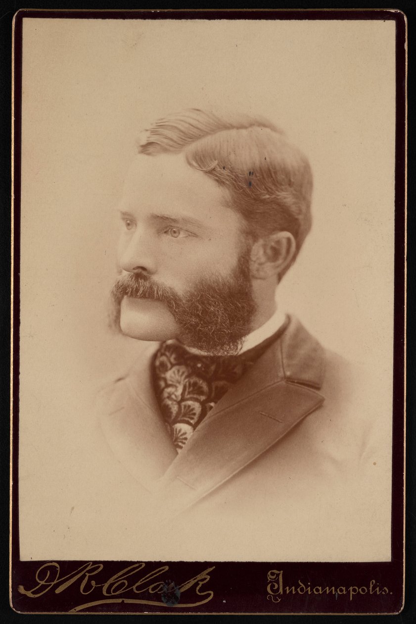 Portrait of Barton Warren Evermann 1853-1932, Before 1900 by Daniel R Clark