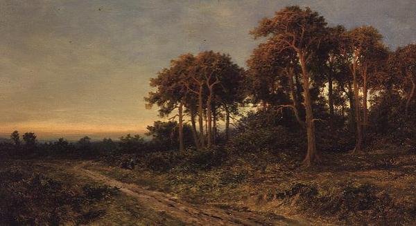 Landscape with Two Figures at Sunset by Daniel Sherrin