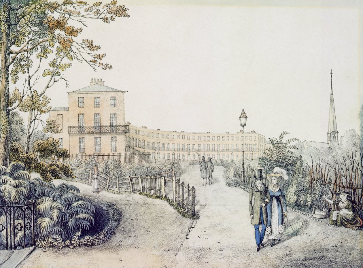 The Crescent, Cheltenham, 1821 by Daniel Thomas Egerton