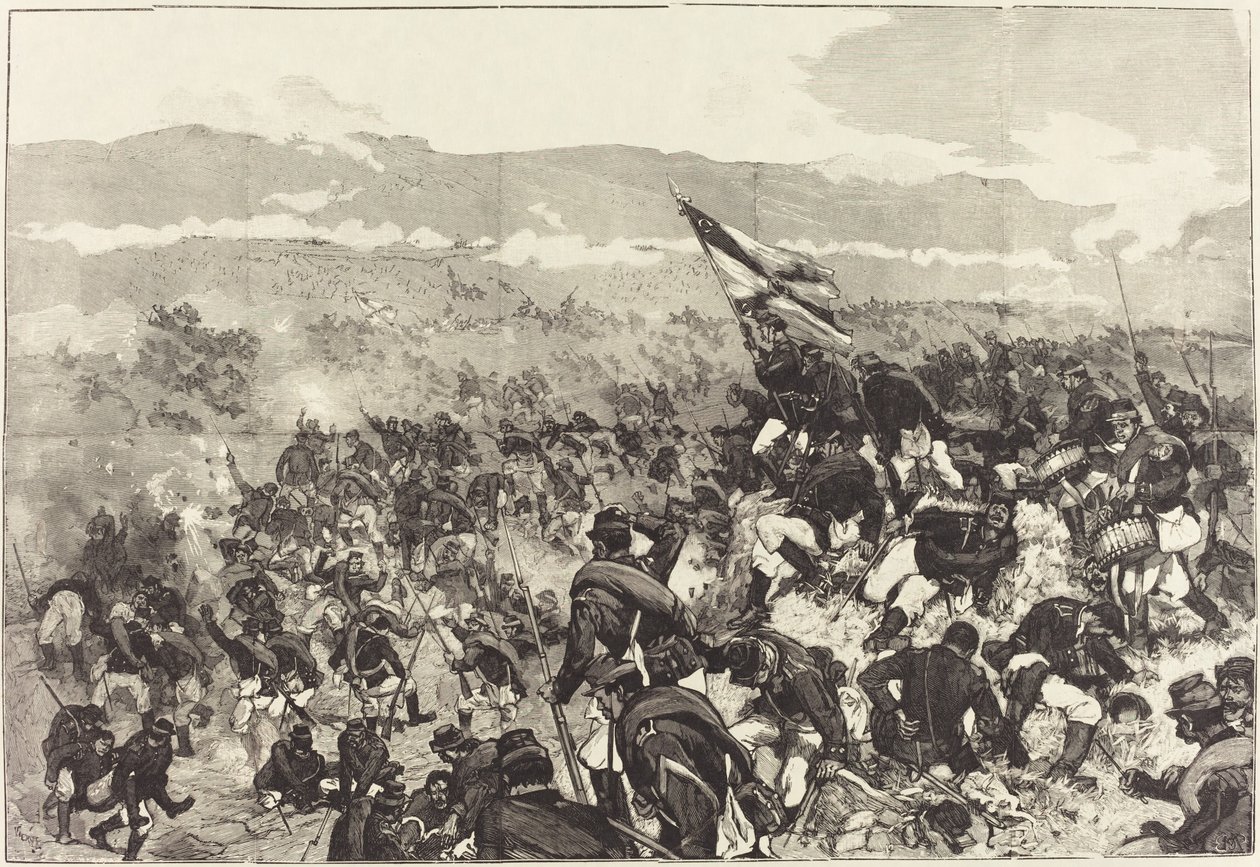 Battle of Plevna. July 30, Attack on the Heights, 1883-1890 by Daniel Urrabieta Vierge