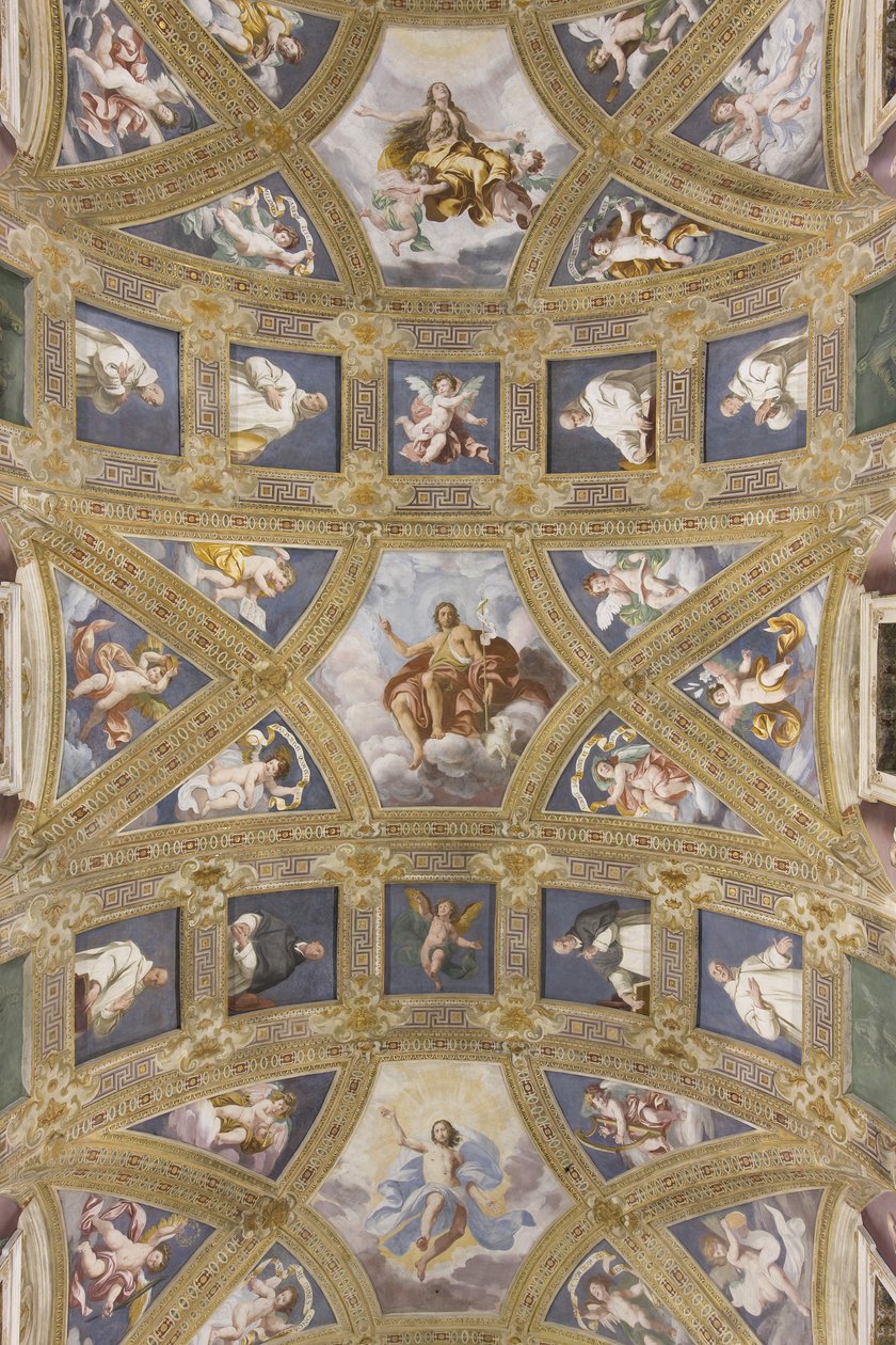 Vault of the central nave, Church of S. Maria Assunta by Daniele Crespi