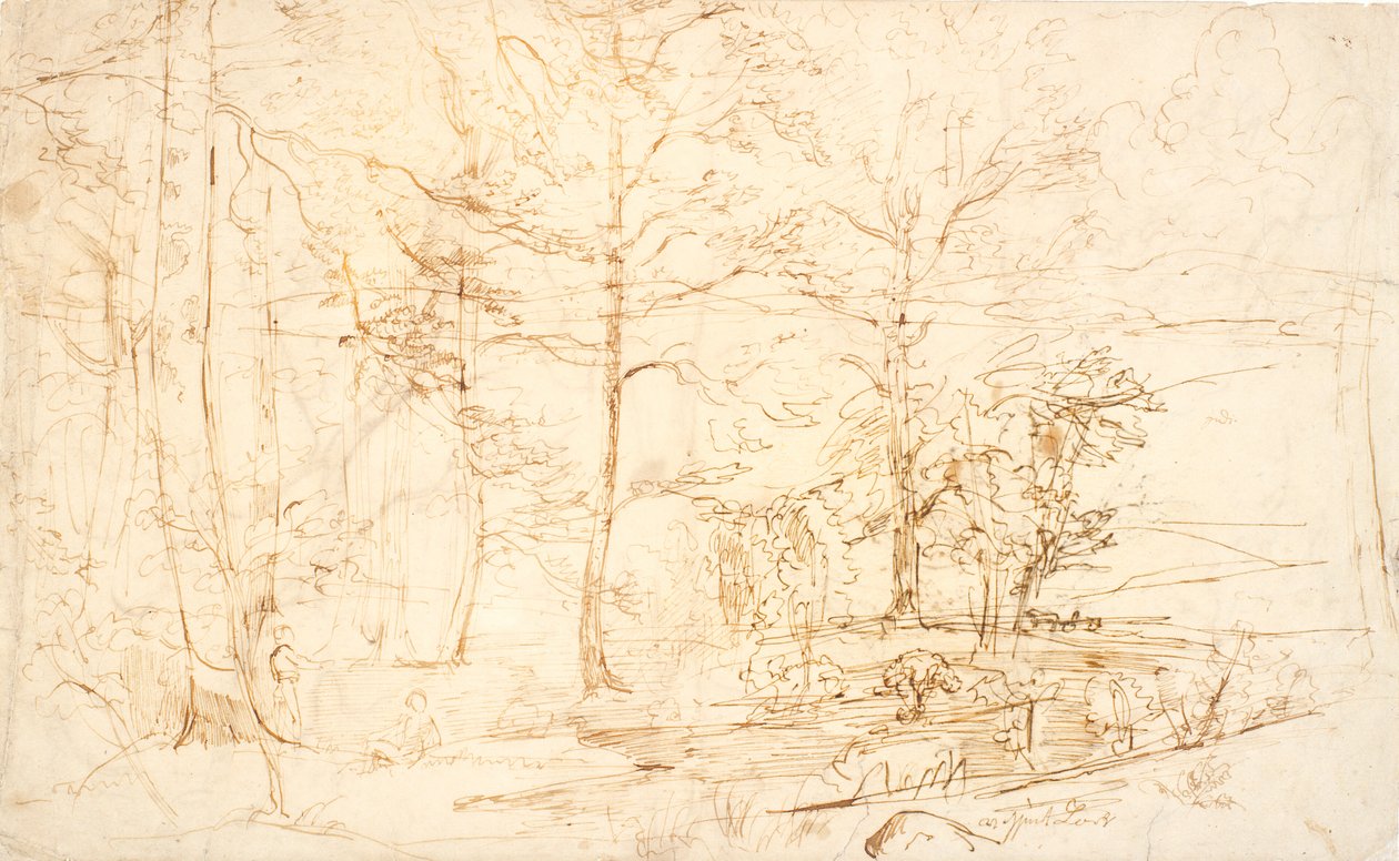 View from a Forest over Heath and Hills by Dankvart Dreyer
