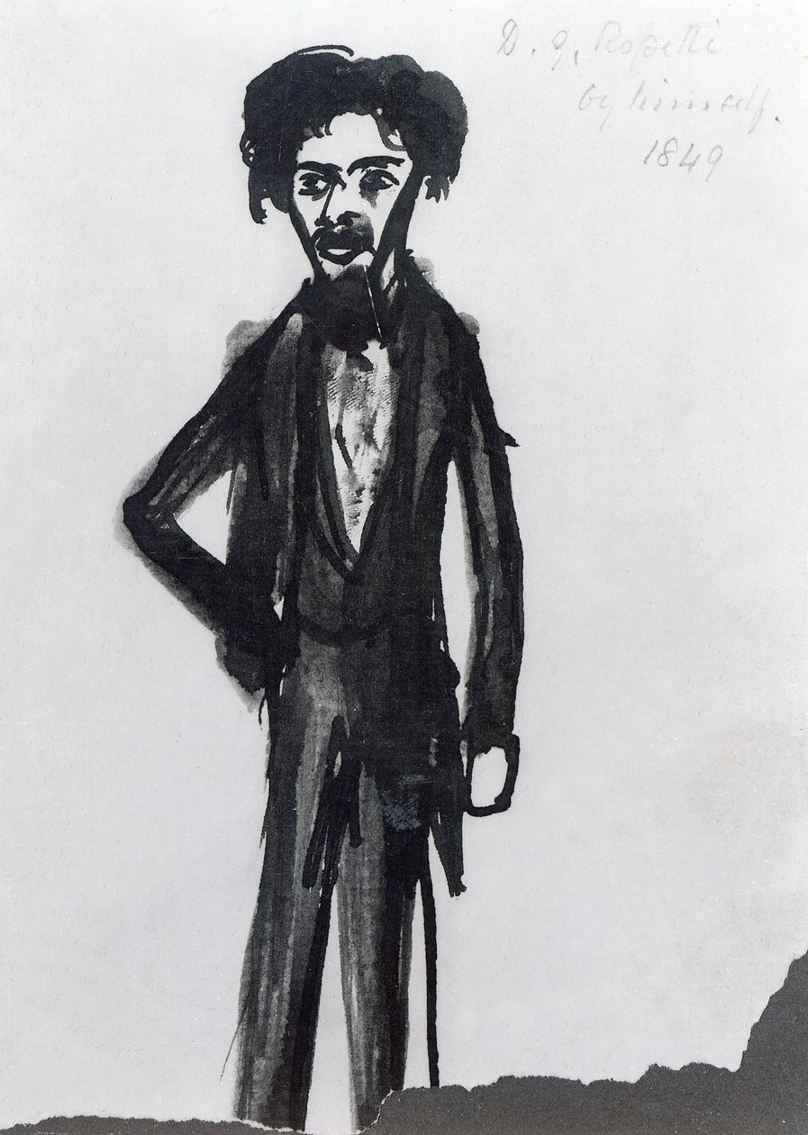 Self Portrait by Dante Gabriel Charles Rossetti