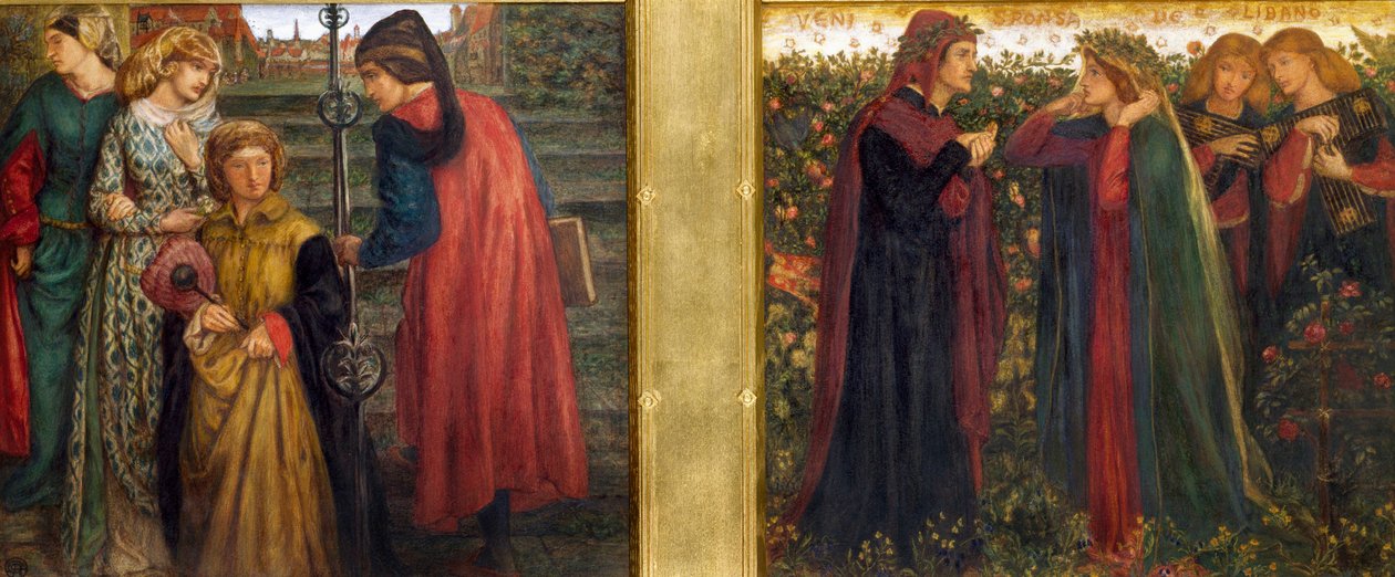 Dante Saluting Beatrice by Dante Gabriel Charles Rossetti