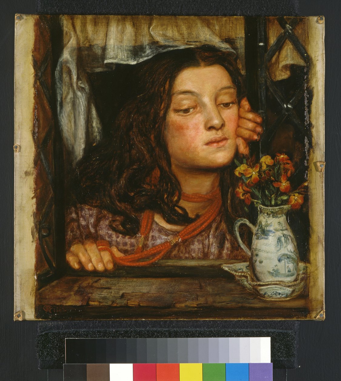 Girl at a Lattice, 1862 by Dante Gabriel Charles Rossetti