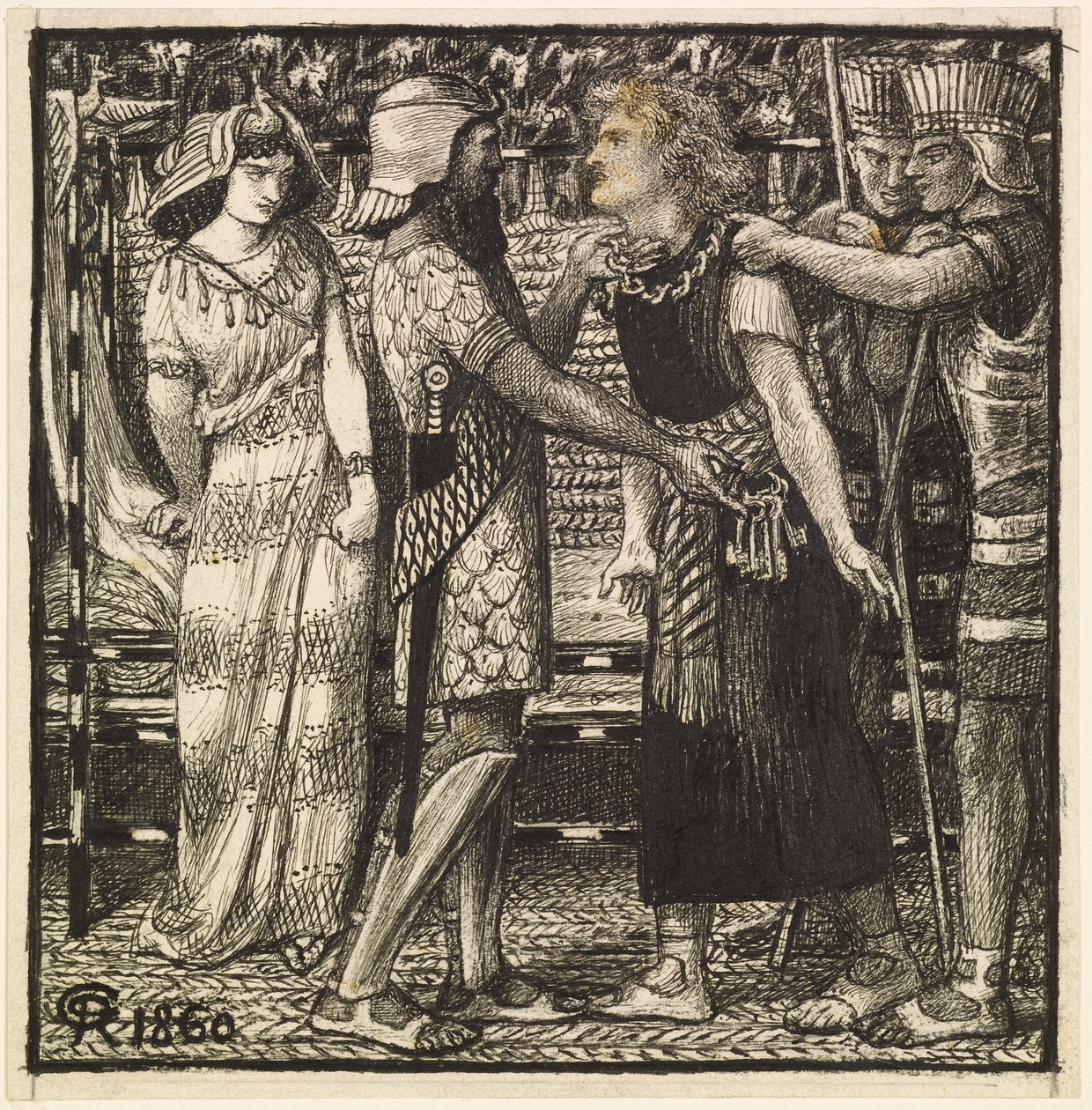 Joseph Accused Before Potiphar by Dante Gabriel Charles Rossetti