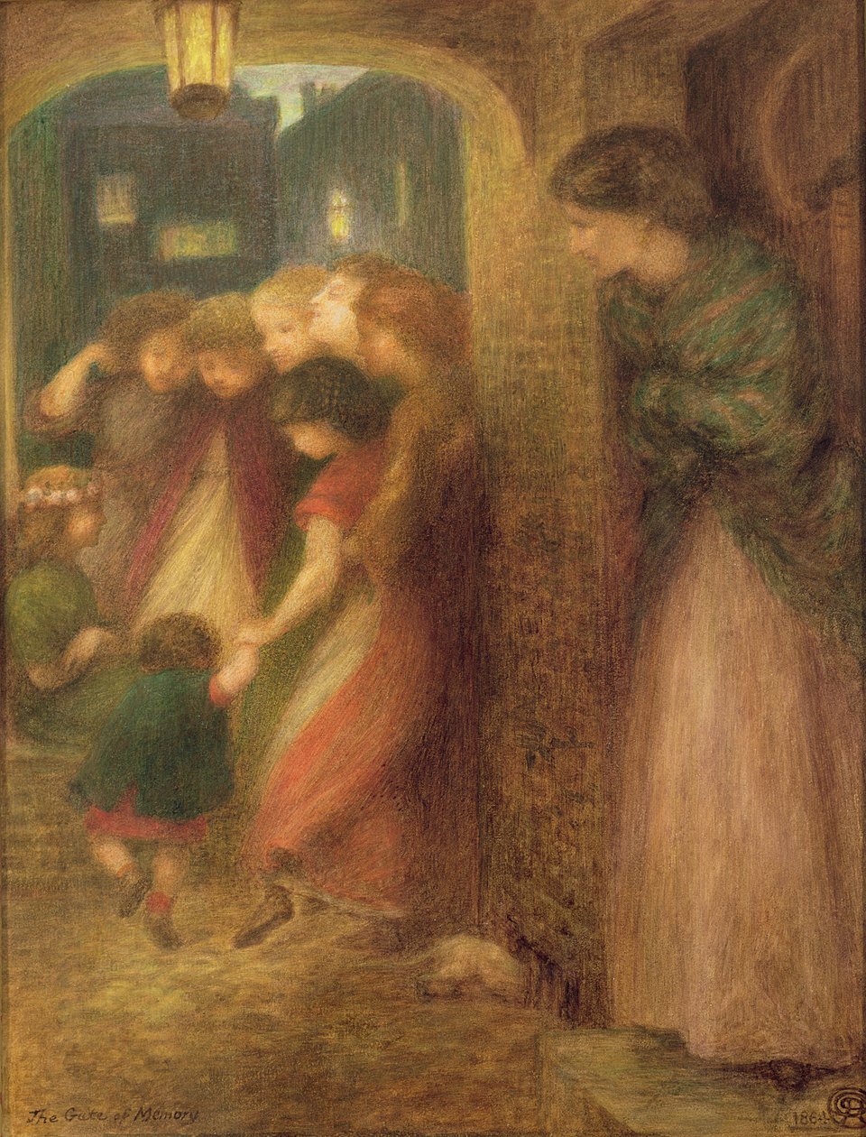 The Gate of Memory, 1864 by Dante Gabriel Charles Rossetti