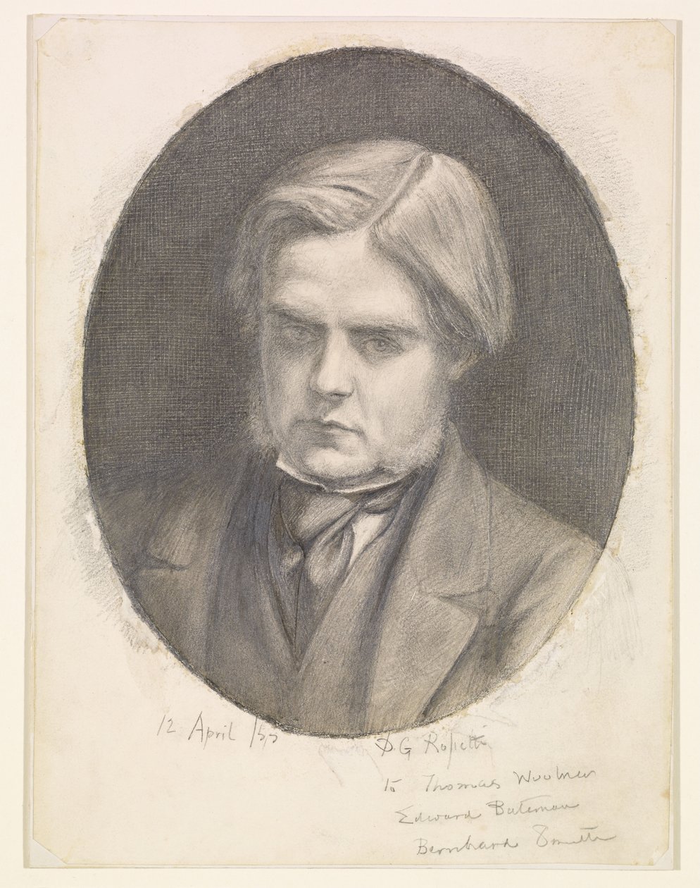 Portrait of William Holman Hunt (1827-1910) by Dante Gabriel Rossetti