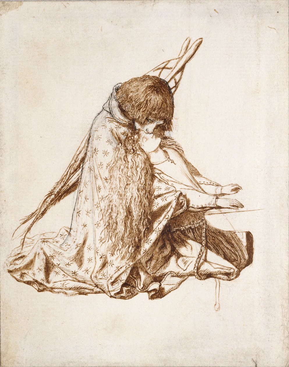 St Cecilia, c. 1850s by Dante Gabriel Rossetti