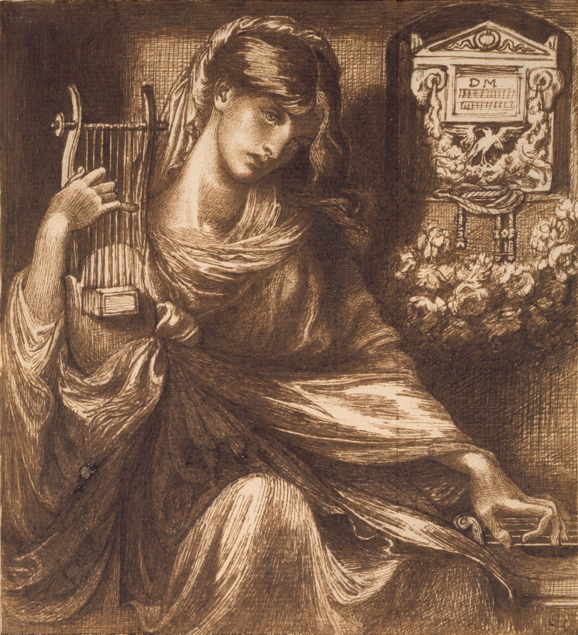 The Roman Widow, c. 1870s by Dante Gabriel Rossetti