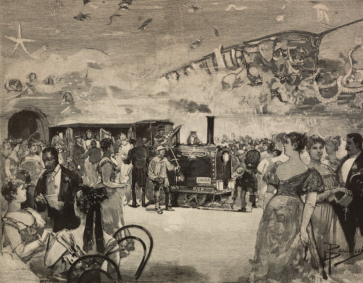 Carnival party at International Artistic Club of Rome, Italy by Dante Paolocci