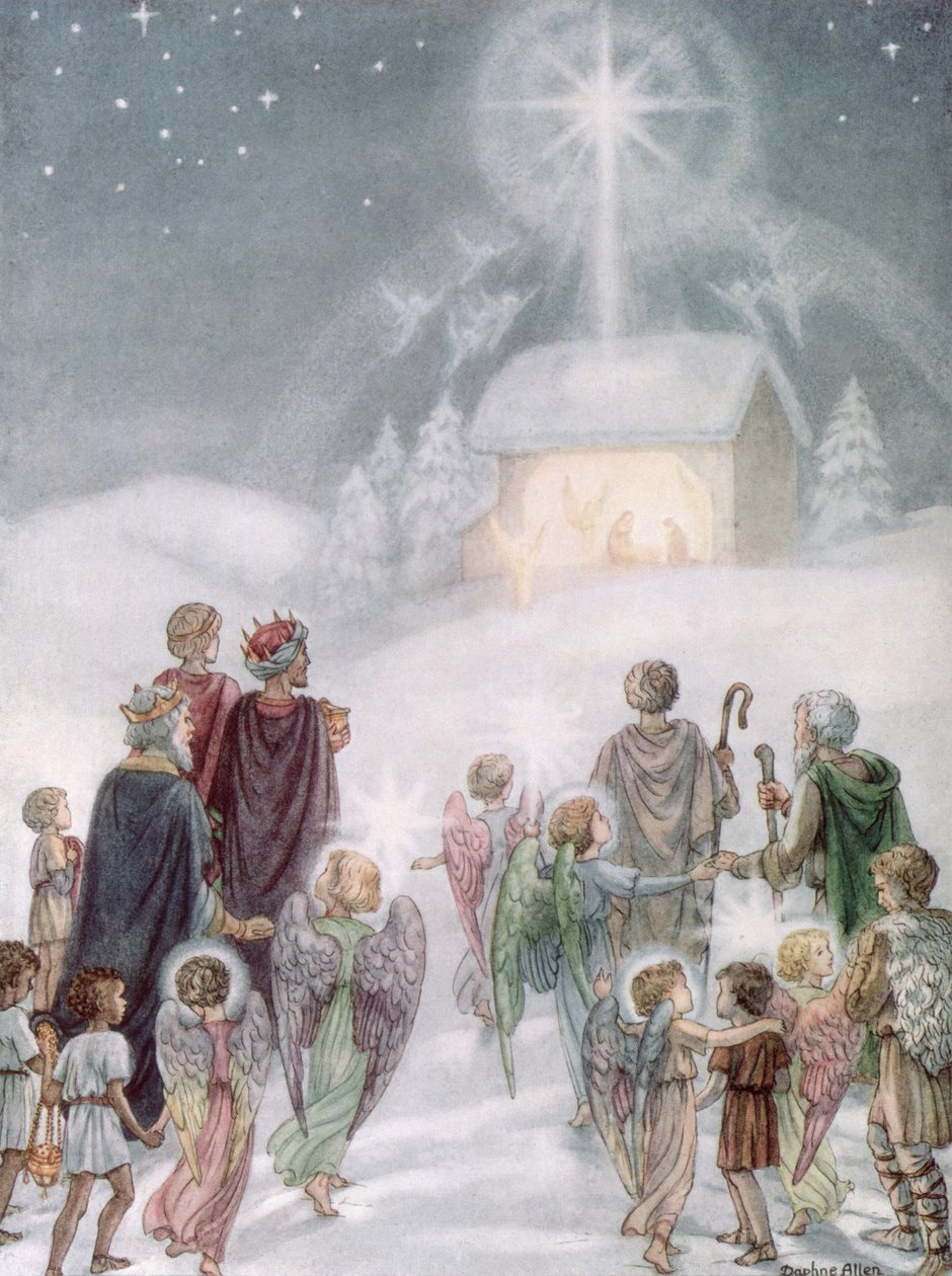 A Christmas Card from a Watercolour by Daphne Allan