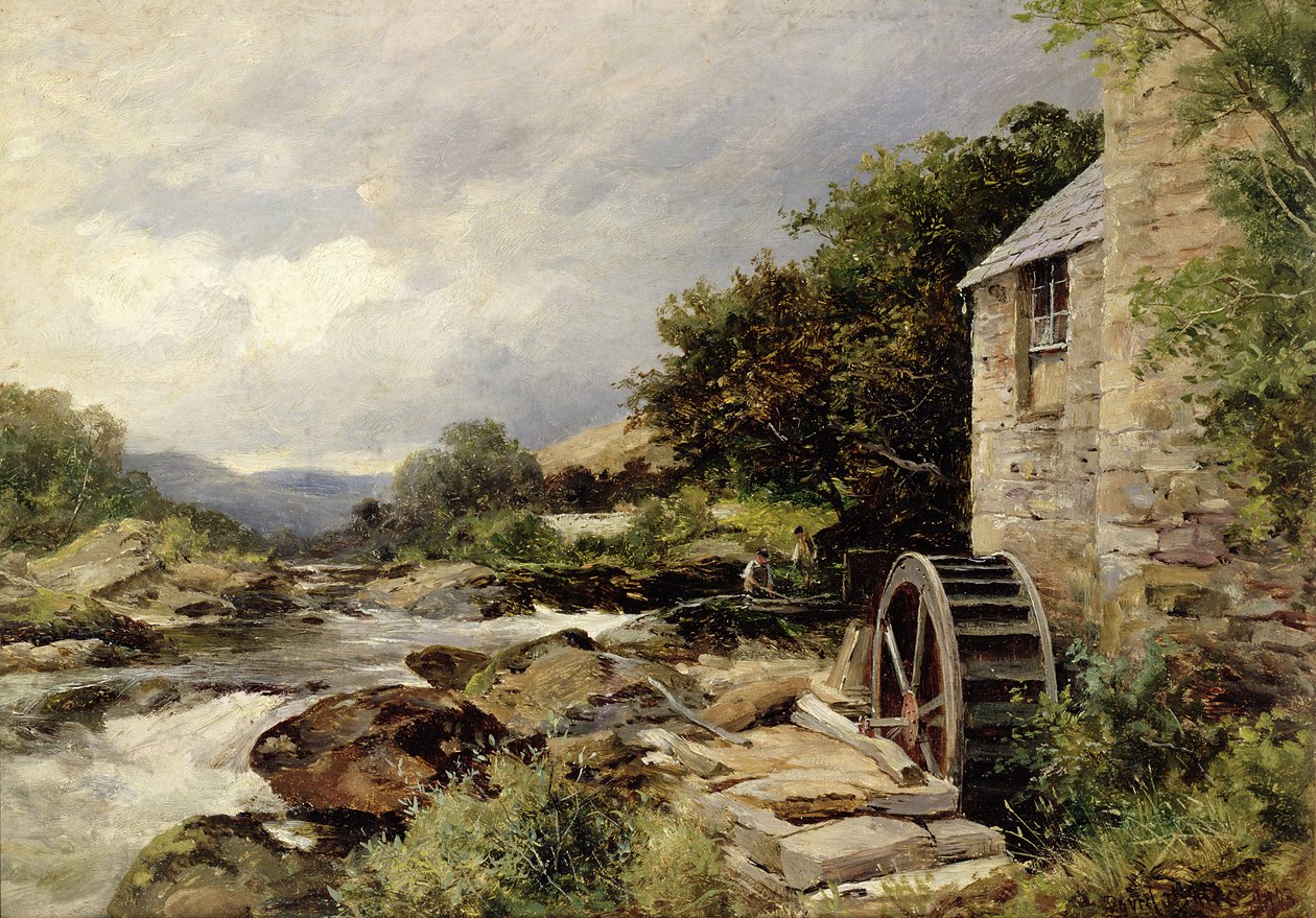 The Mill on the Llugwy, Capel Curig by David Bates