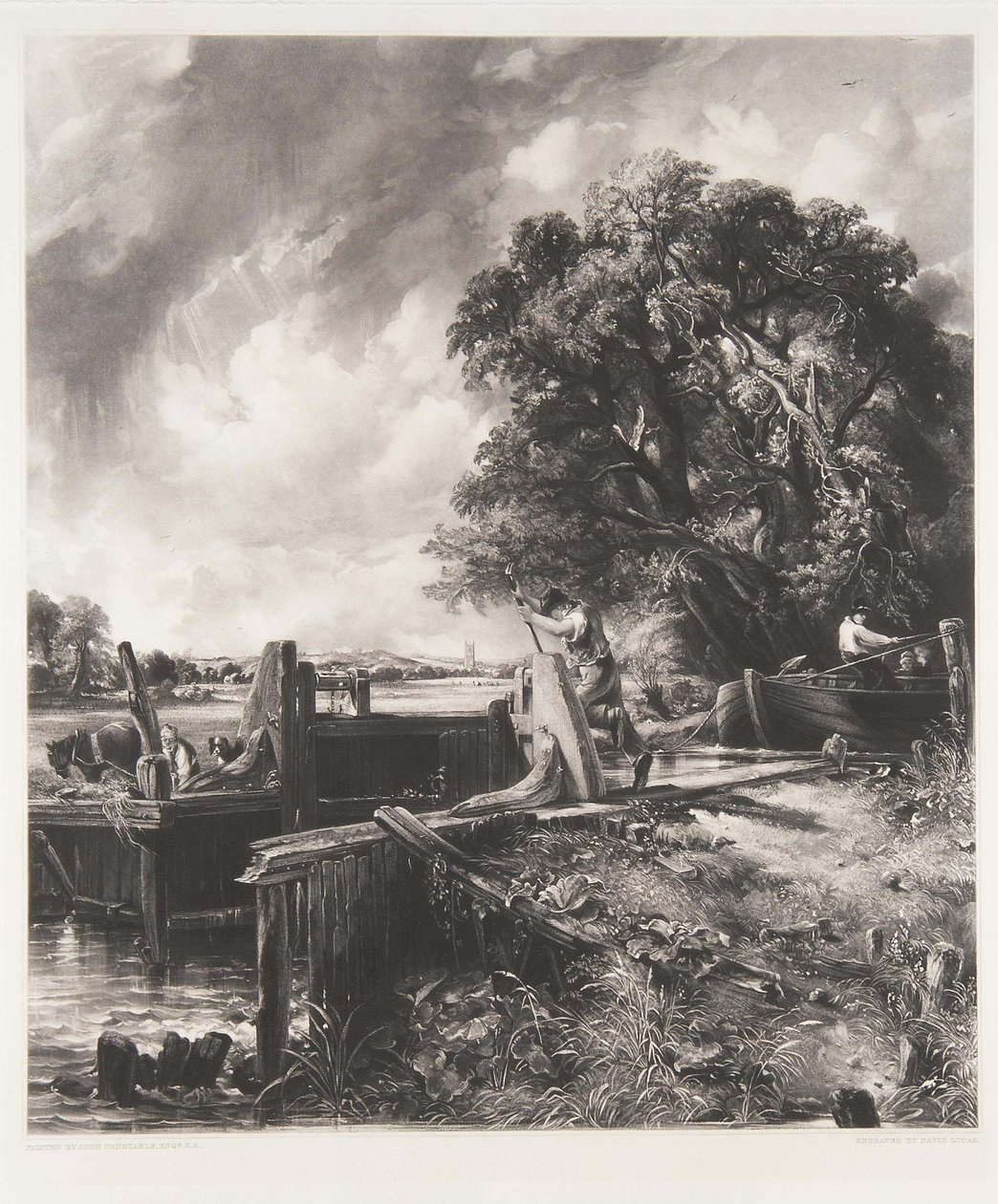 The Lock; and Dedham Vale by David Lucas