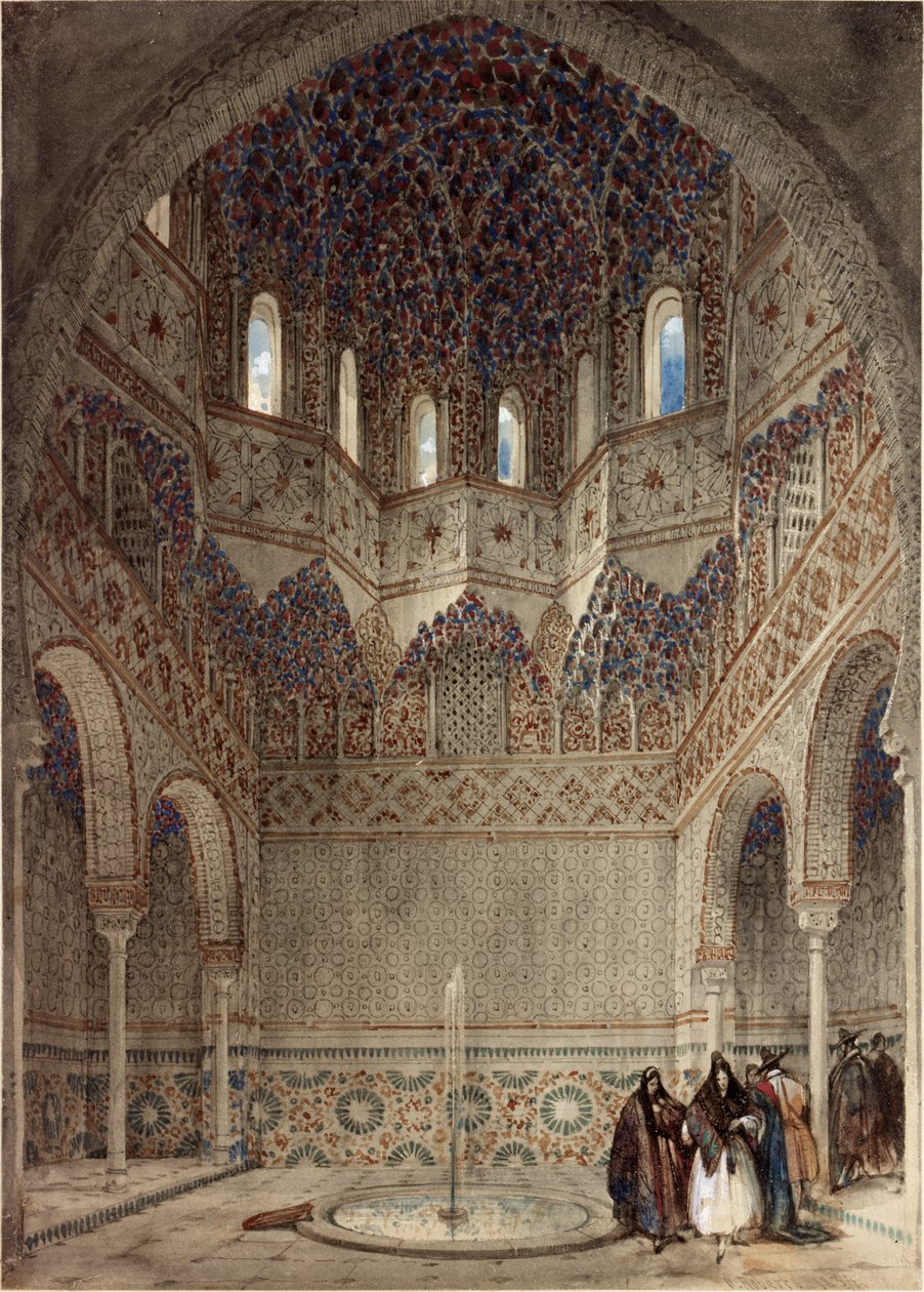 In the Alhambra Palace, Granada by David Roberts