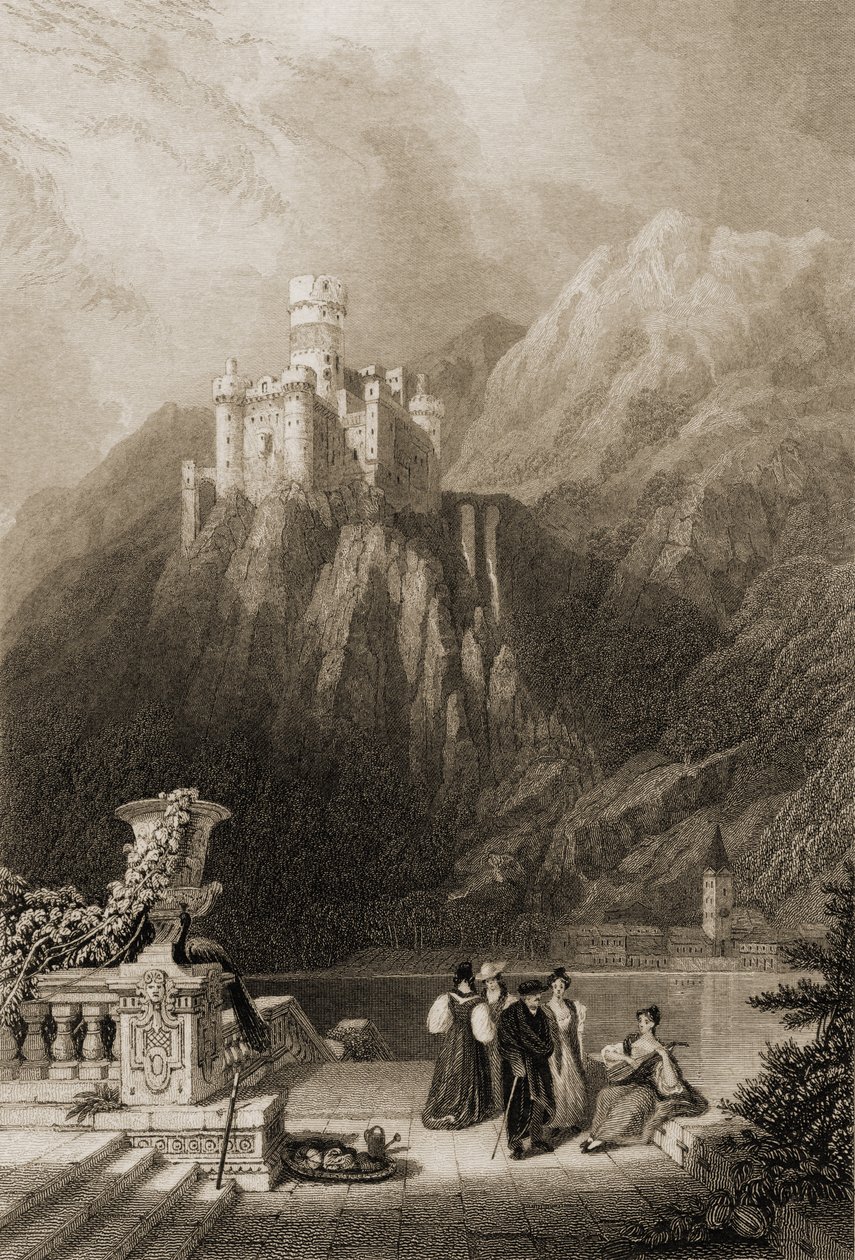 Thurnburg Castle, engraved by J.T. Willmore, illustration from 