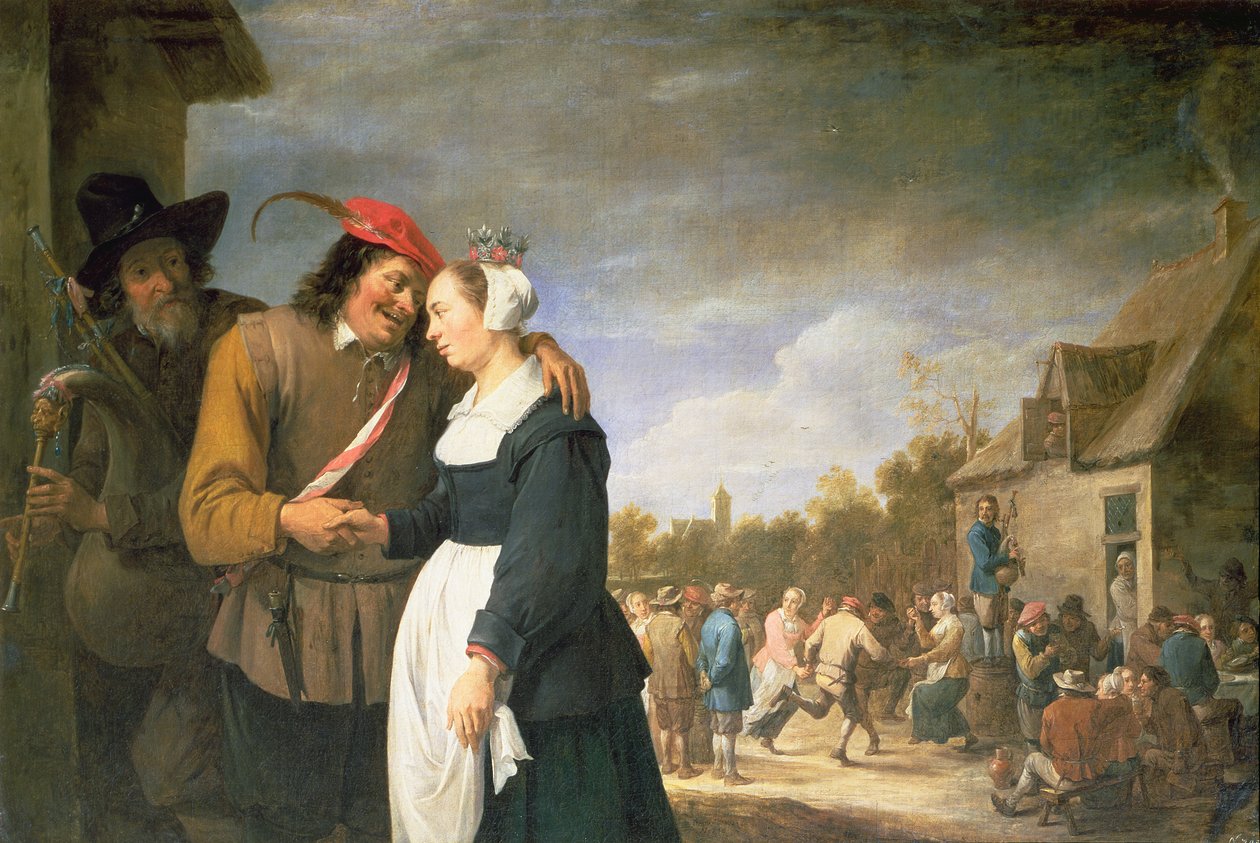 A Peasant Wedding by David Teniers the Younger
