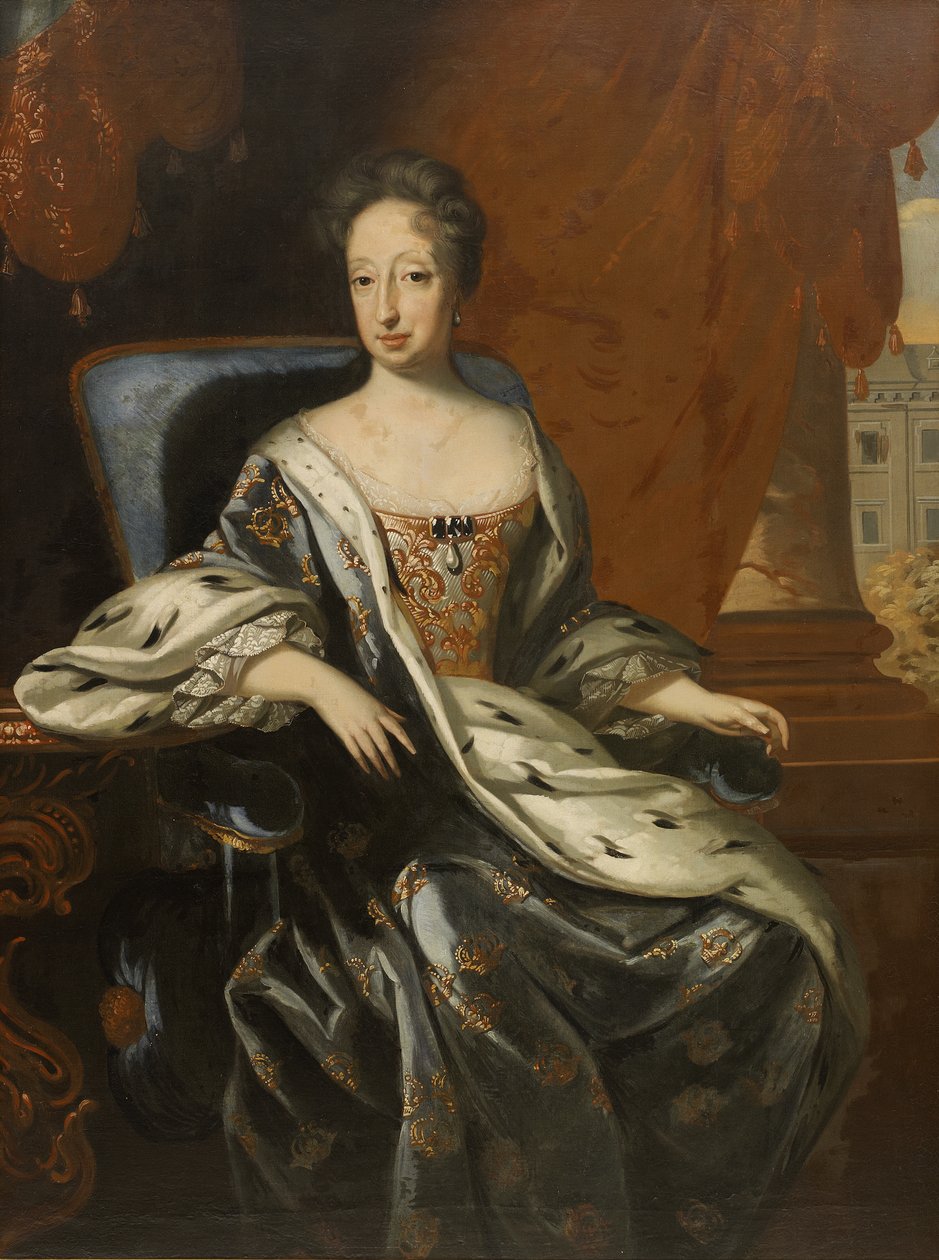 Portrait of Hedvig Eleonora, Queen of Sweden by David von Krafft