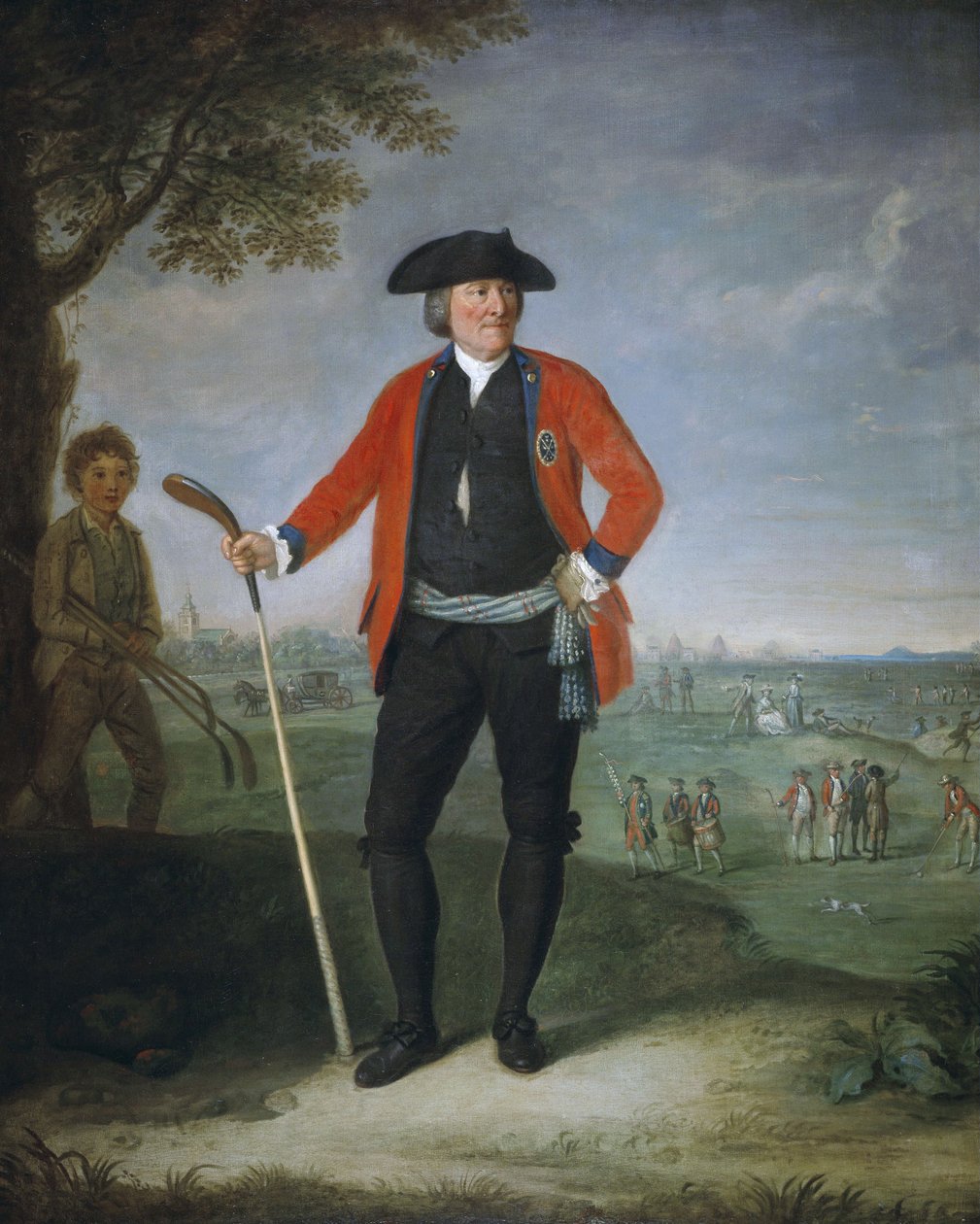 William Inglis, c 1712 - 1792. Surgeon and Captain of the Honourable Company of Edinburgh Golfers by David Allan
