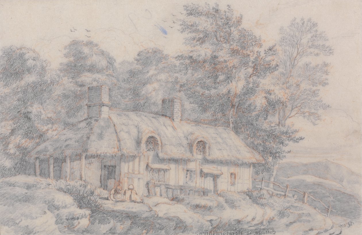Cottage in Herefordshire by David Cox