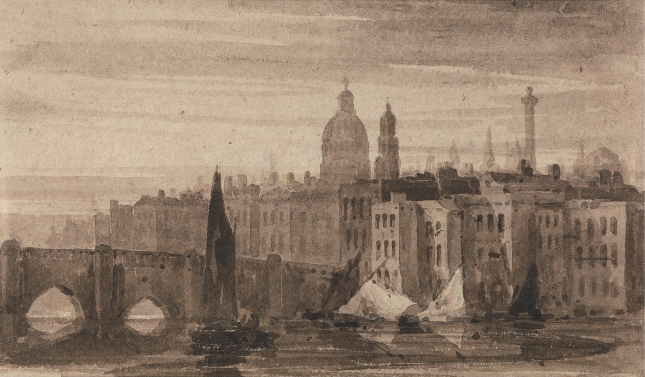 Old London Bridge and St. Paul