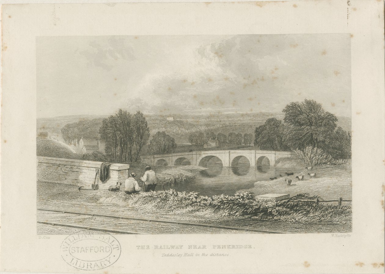 Penkridge Town - Railway and Bull Bridge by David Cox
