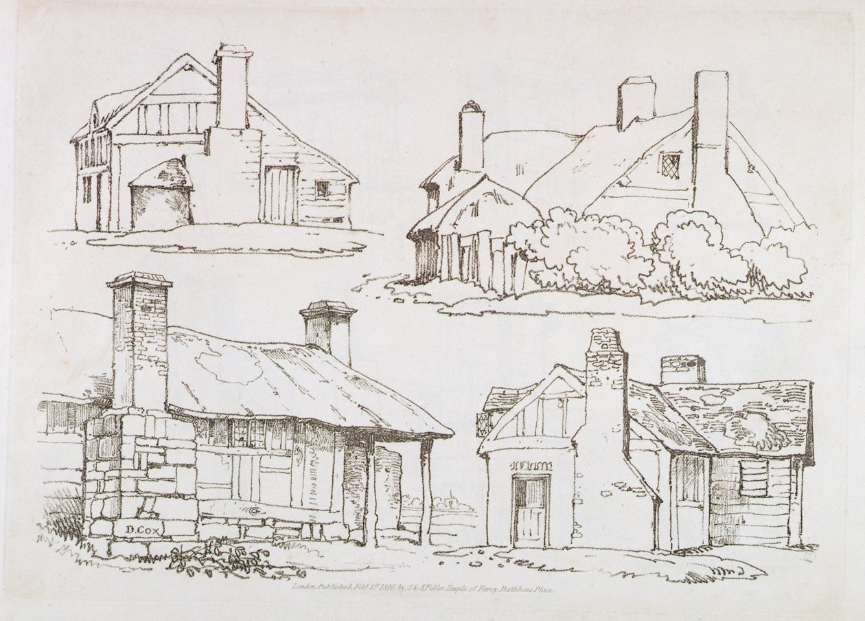 Plate 3 from Progressive Lessons on Landscape for Young Beginners, 1816 by David Cox