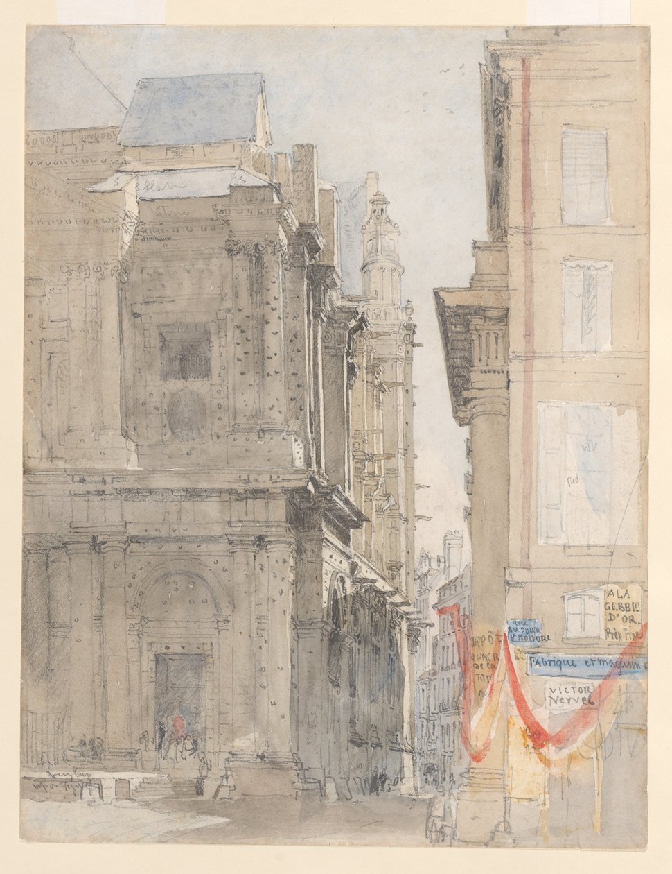 St. Eustache, Paris by David Cox
