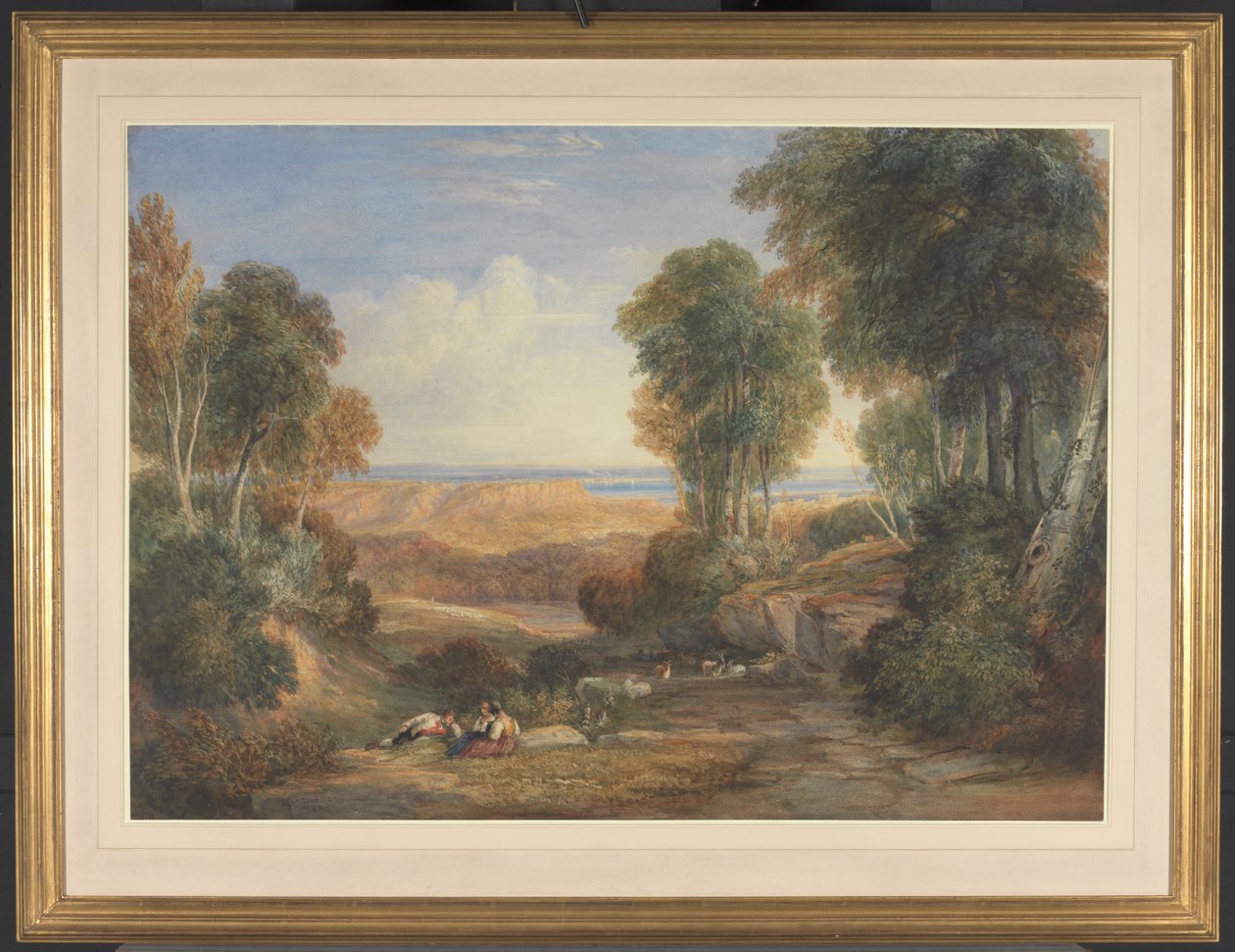 The Junction of the Severn and the Wye with Chepstow in the Distance by David Cox