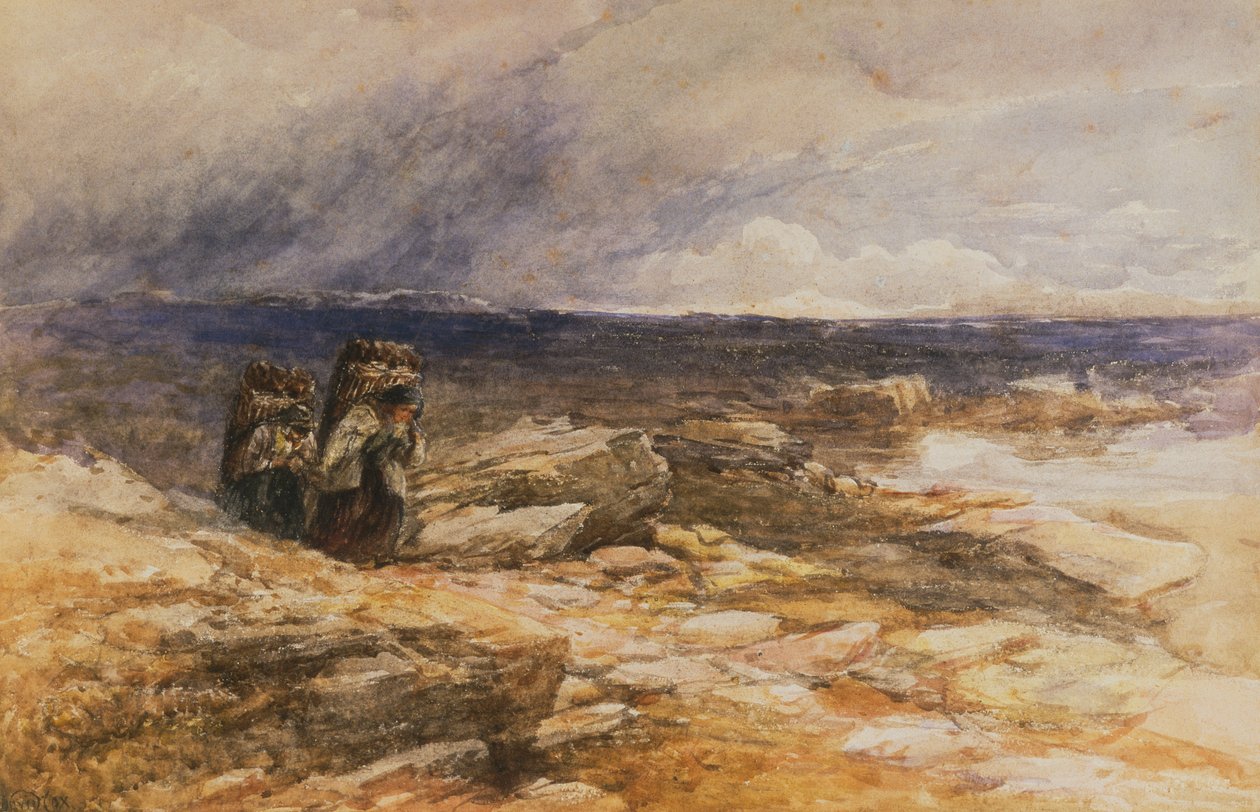 The Peat Gatherers near Bettws-Y-Coed, North Wales by David Cox