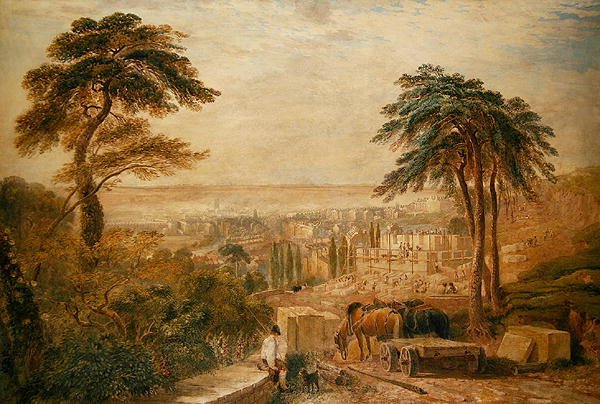 View Over a Town by David Cox
