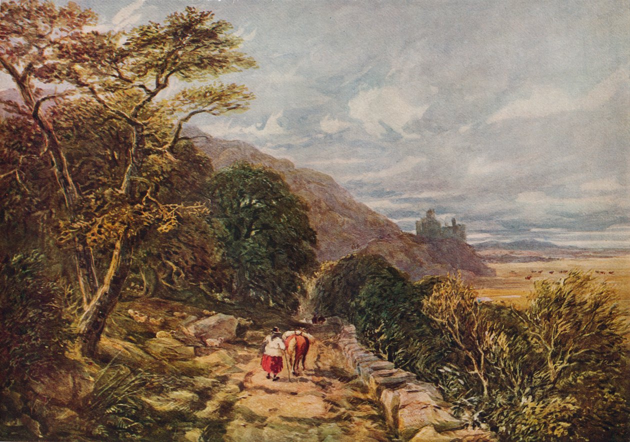 Country Track Leading to Harlech Castle by David Cox the elder