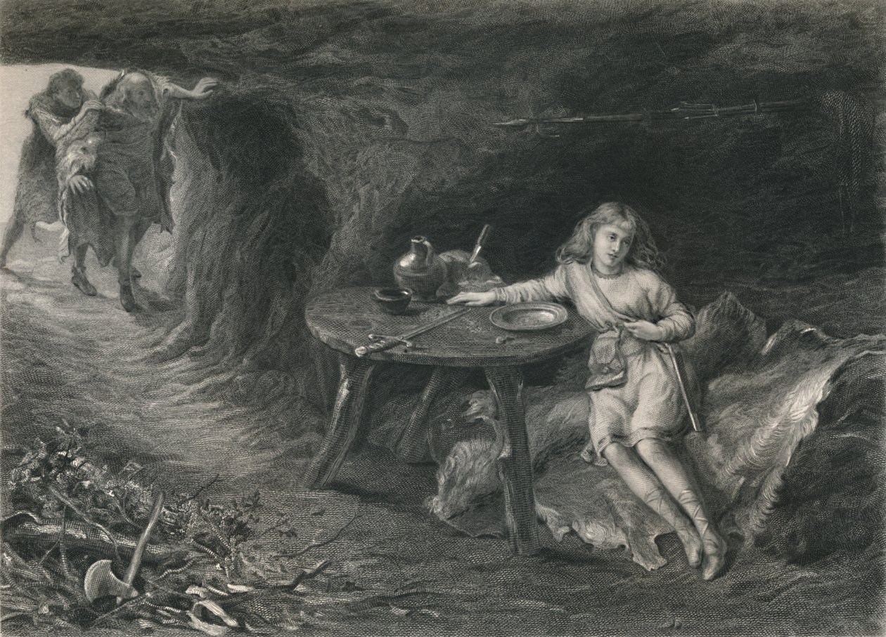 Imogen in the Cave Cymbeline by David Desvachez