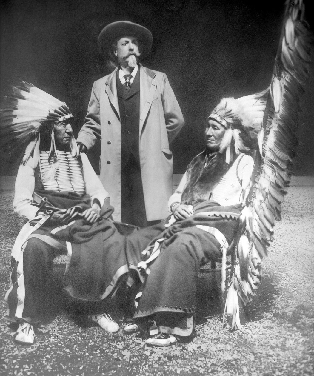 William F. Cody with Red Cloud and American Horse by David Frances Barry