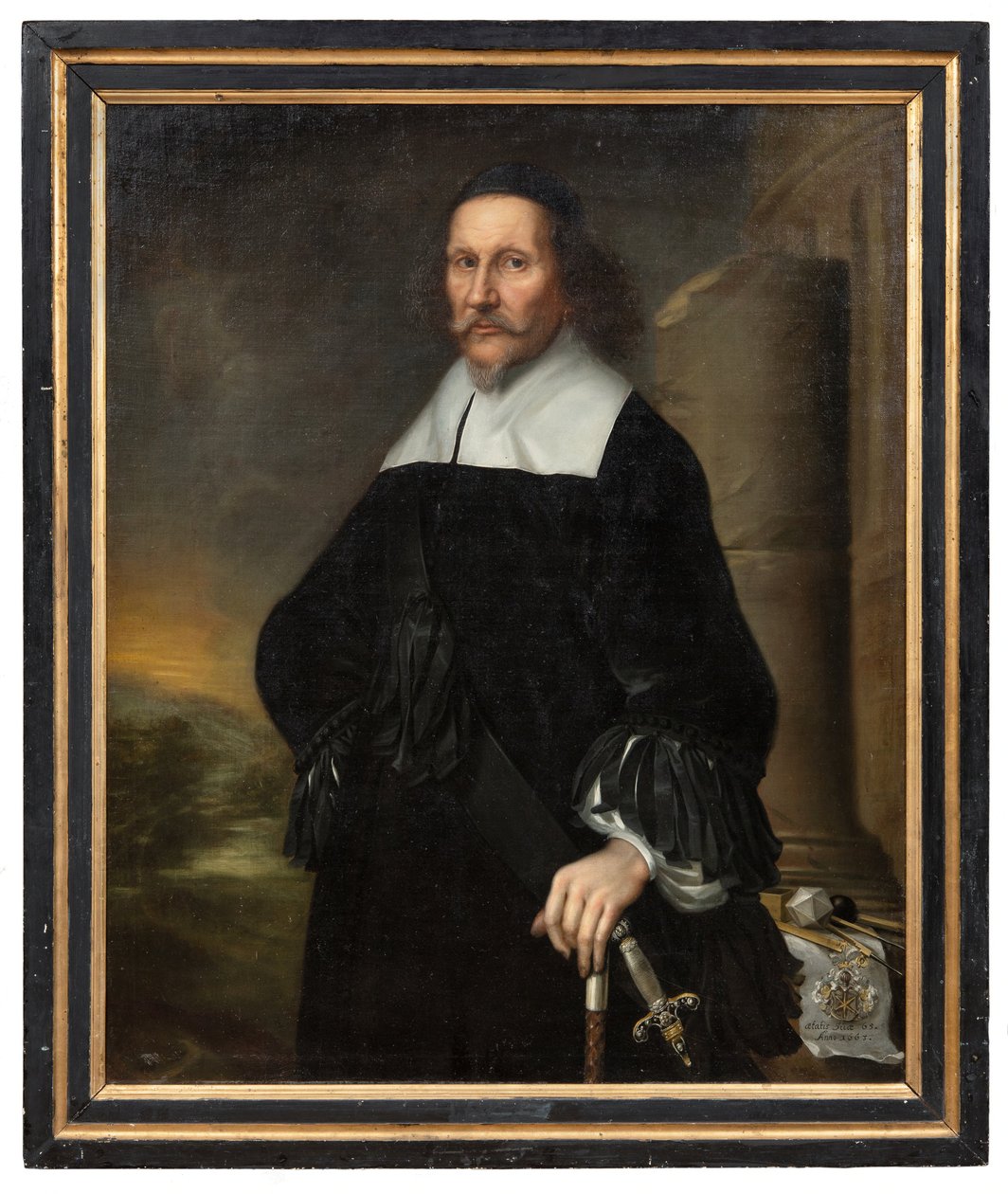 Georg Stiernhielm (1598-1672), National Antiquarian, National Archivist and Poet, 1663 by David Klöcker Ehrenstrahl