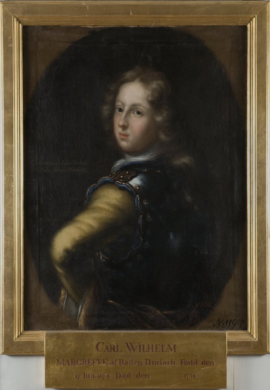 Karl Wilhelm, 1679-1738, Margrave of Baden-Durlach by David Klöcker Ehrenstrahl