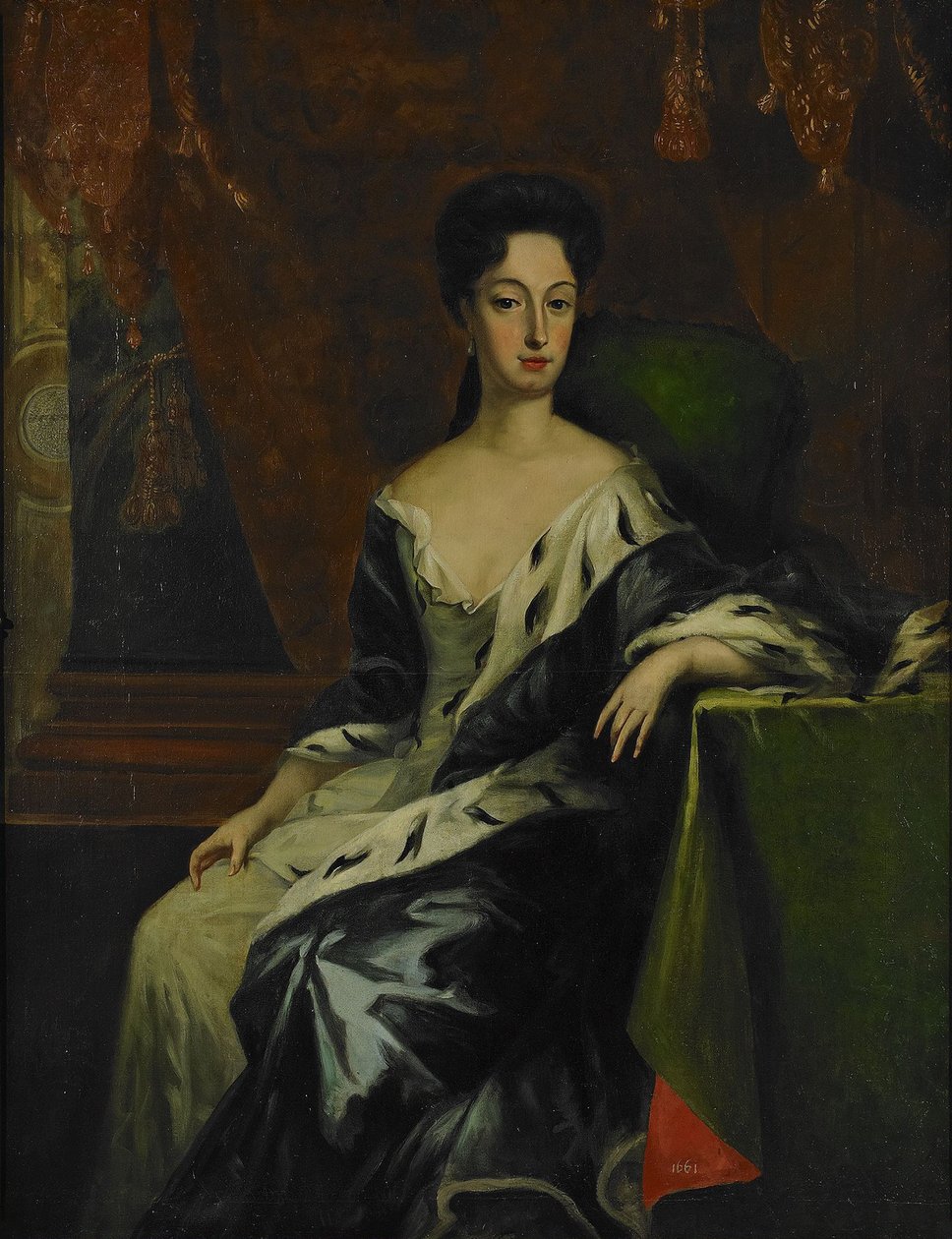 Portrait of Princess Hedvig Sofia of Sweden, Duchess of Holstein-Gottorp, End of 17th Century by David Krafft von