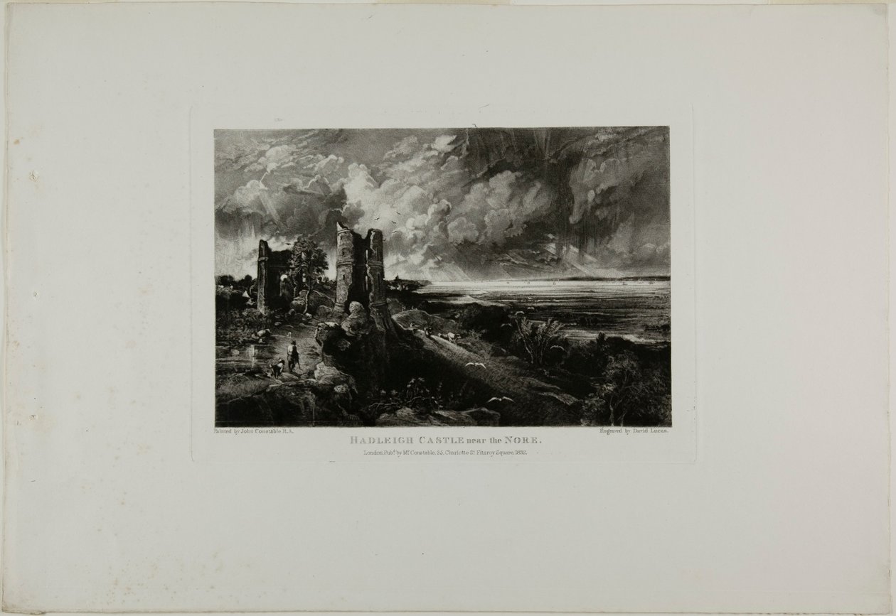 Hadleigh Castle Near the Nore by David Lucas