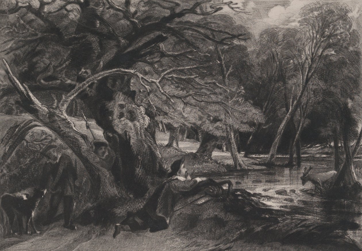 Jacques and the Wounded Stag Shakespeare, As You Like It, Act 2, Scene 1 by David Lucas