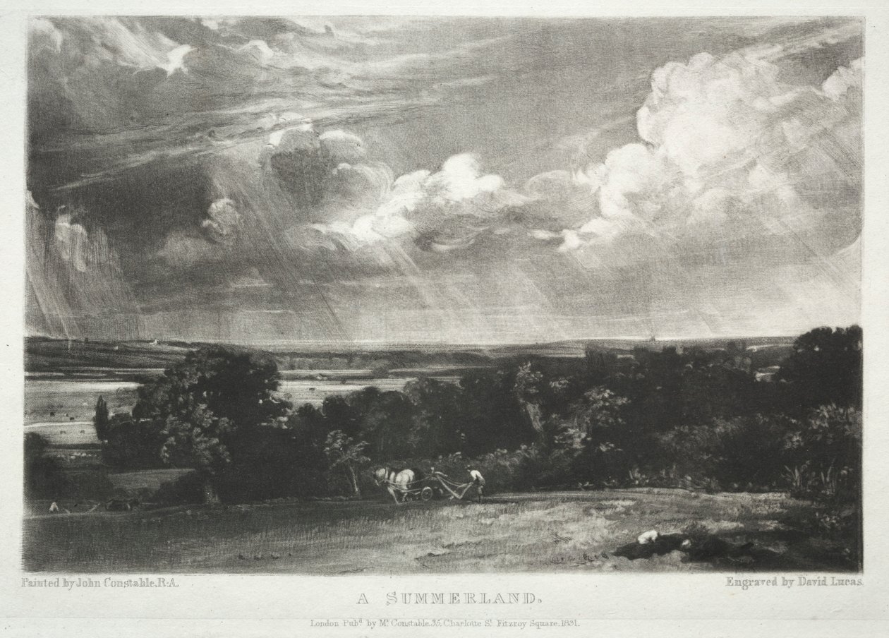 Various Subjects of Landscape, Characteristic of English Scenery...A Summerland by David Lucas