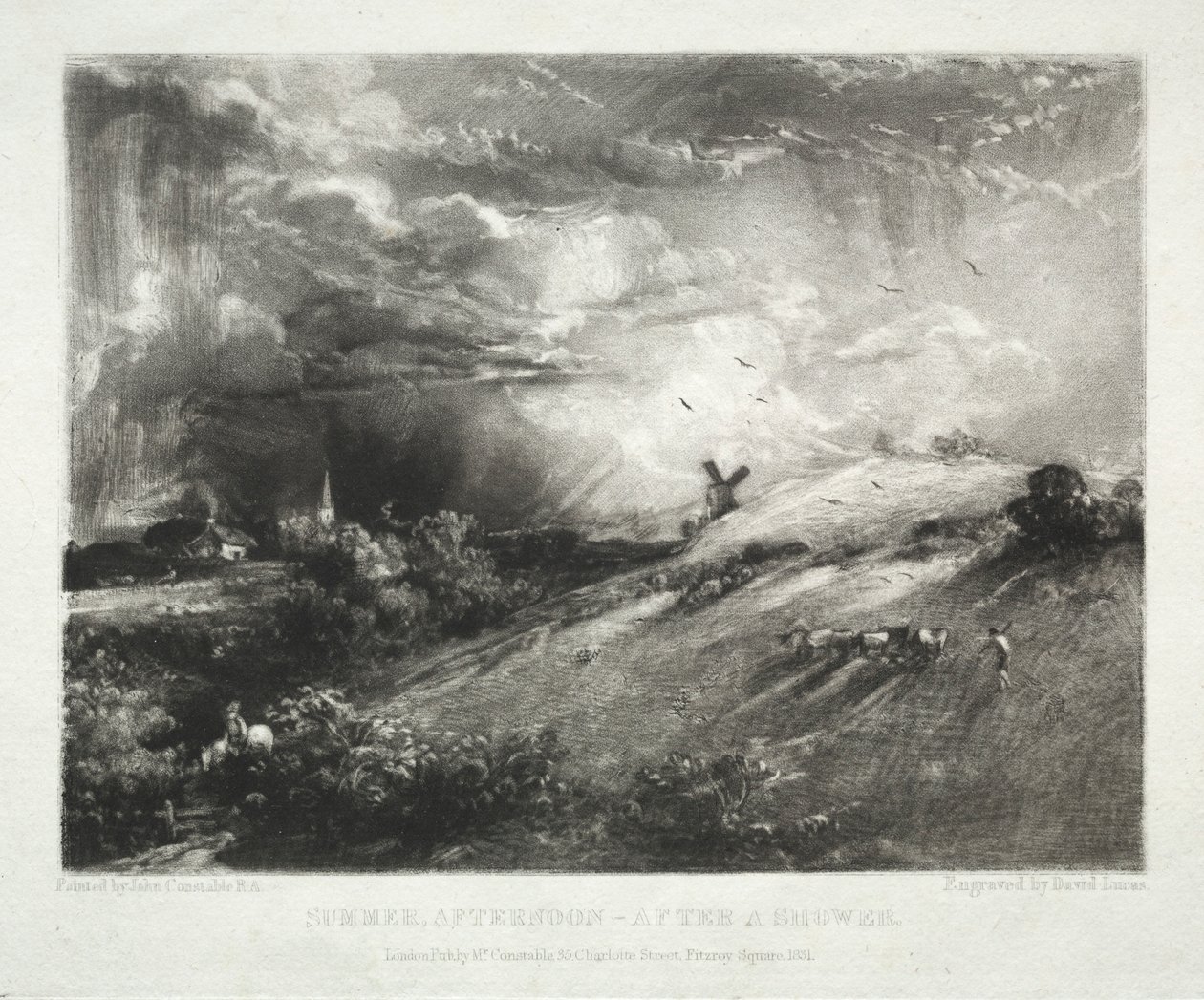 Various Subjects of Landscape, Characteristic of English Scenery...Summer Afternoon - after a Shower by David Lucas