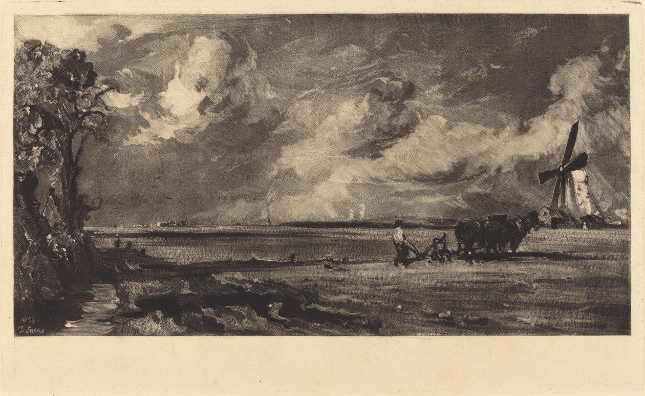 Spring by David Lucas after John Constable