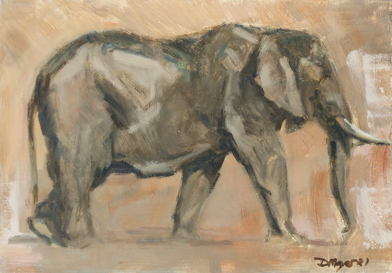 Bull Elephant, 2019 by David Mayer