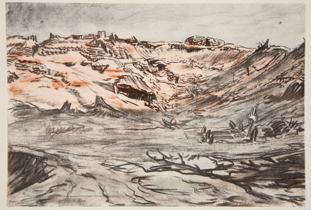 A Quarry near Mouquet Farm (Illustration from 