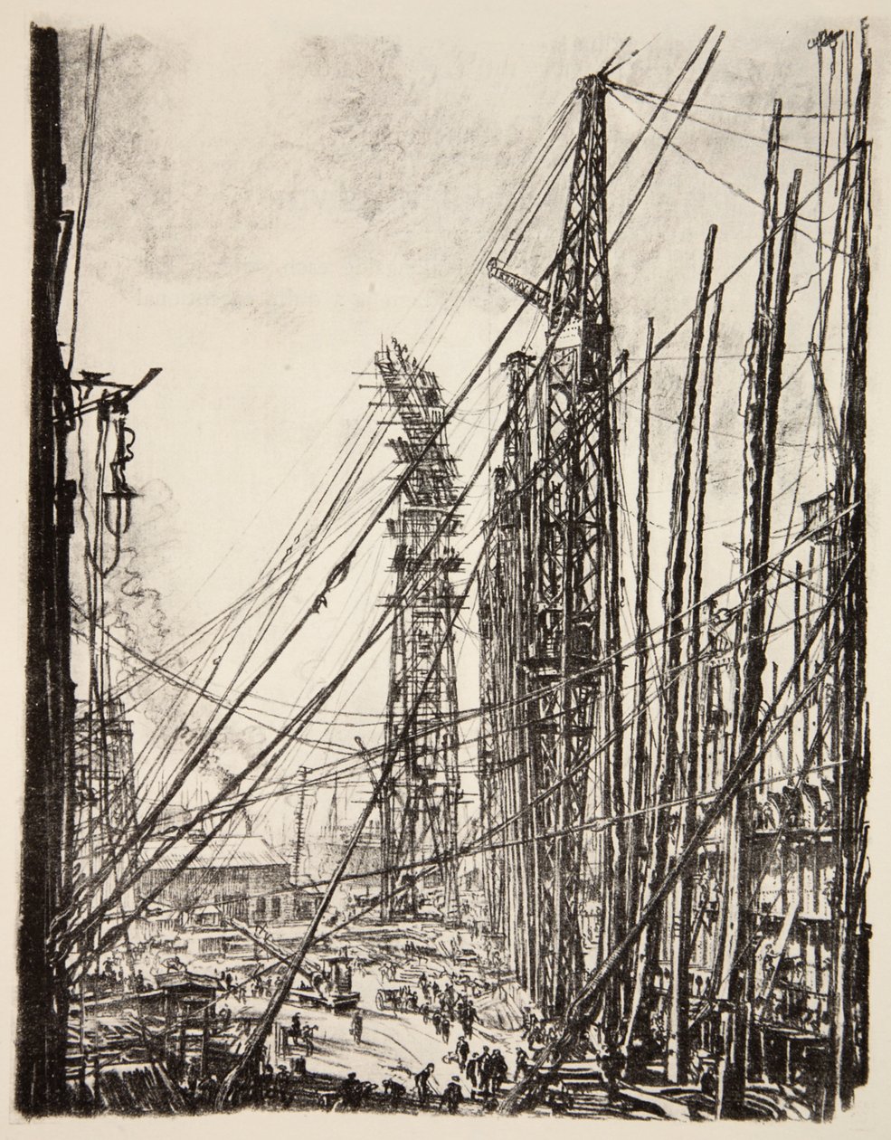 A Shipyard, Illustration from 
