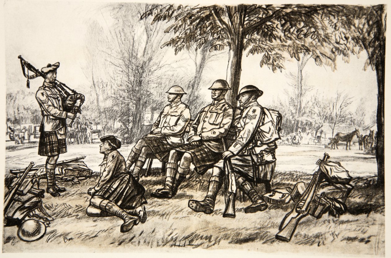 Out of the line, illustration from 
